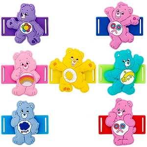 Soft rubber cute bear PVC shoes lace buckle patch