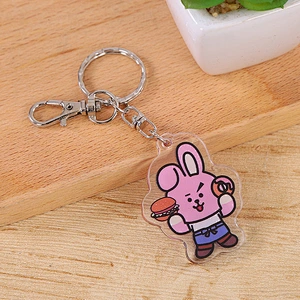 Custom Cartoon Double-sided Clear Acrylic Pendant Keychain Maker