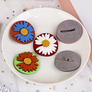 Cute Creative Notch Daisy BB Clip Hair Accessories Korean Female Hair Clips for Girls