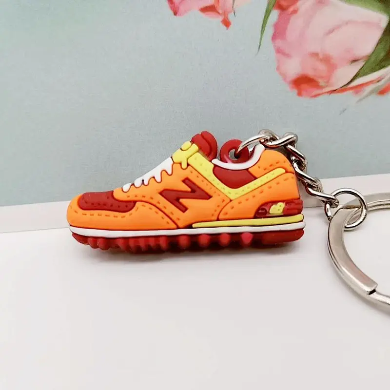 3D Sneaker Keychain Soft PVC Shoe Keychain