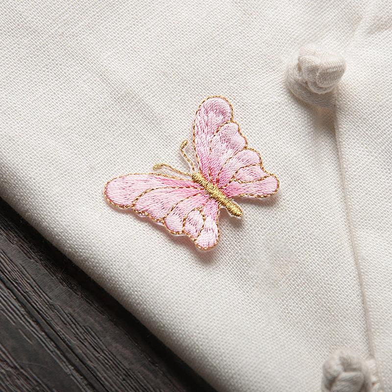 High Quality Embroidered Patch Iron on Butterfly Embroidery Patch