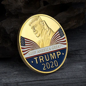 2020 American reselect trump gold silver plated challenge coins custom