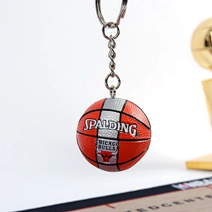 Souvenir Basketball Fan Gift 3D Basketball Keychain