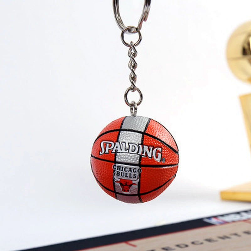 Souvenir Basketball Fan Gift 3D Basketball Keychain