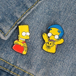 The Situation Comedy Simpson Families Tattoo Funny Pins Enamel Badge Wholesale
