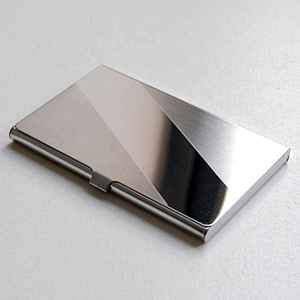 Business gifts stainless steel metal box card holder