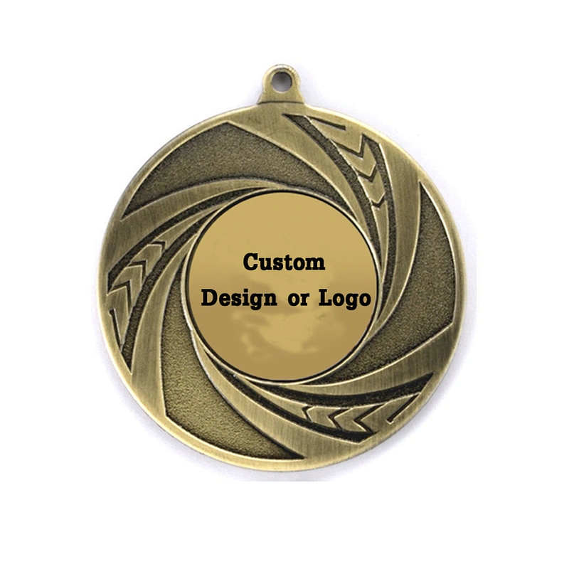 cheap metal blank Gold Silver Bronze Marathon Sports Medals Custom Medal with ribbon hanger