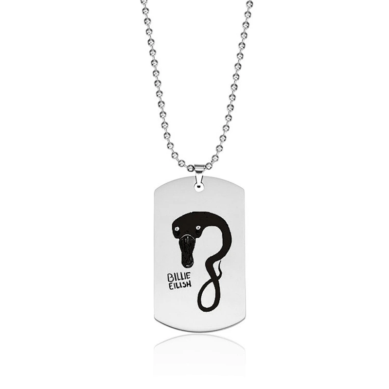 Popular Rapper Billie Eilish Stainless Steel Pendant Necklace