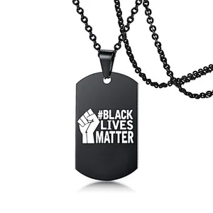 George Floyd Fight for Fairness Black Lives Matter I Can't Breathe Protest Men Women Necklace