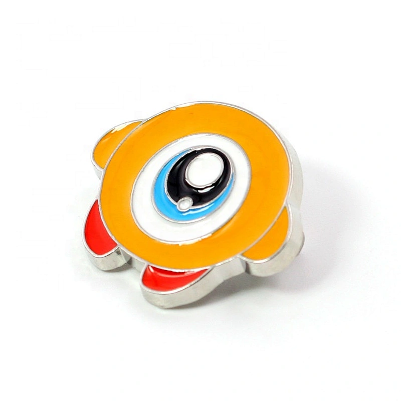 Custom paper card packaging magic eyes enamel lapel pin badge