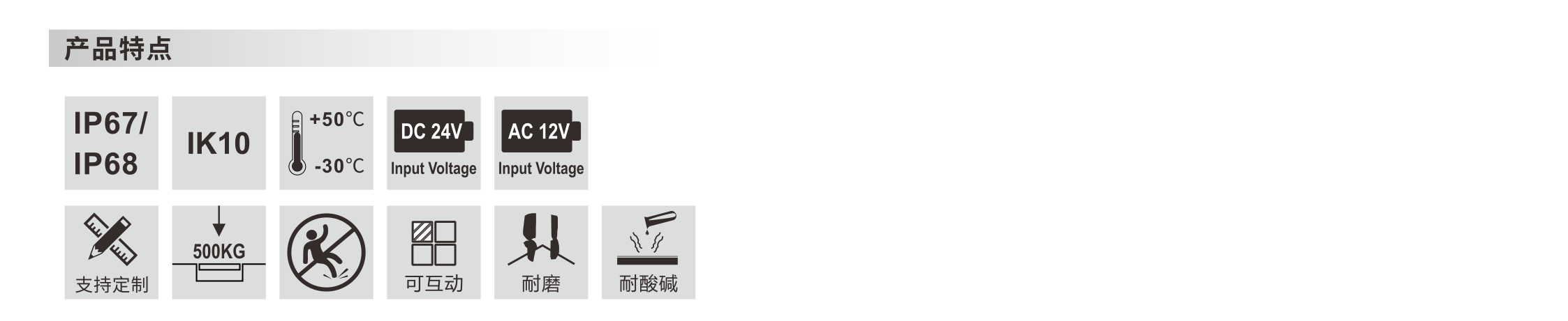条形仿石纹发光砖 - 广东先朗照明有限公司