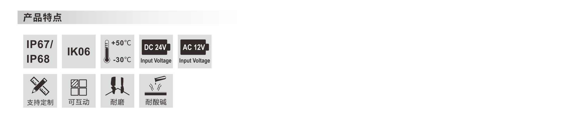 发光墙砖1000x85x30mm - 广东先朗照明有限公司