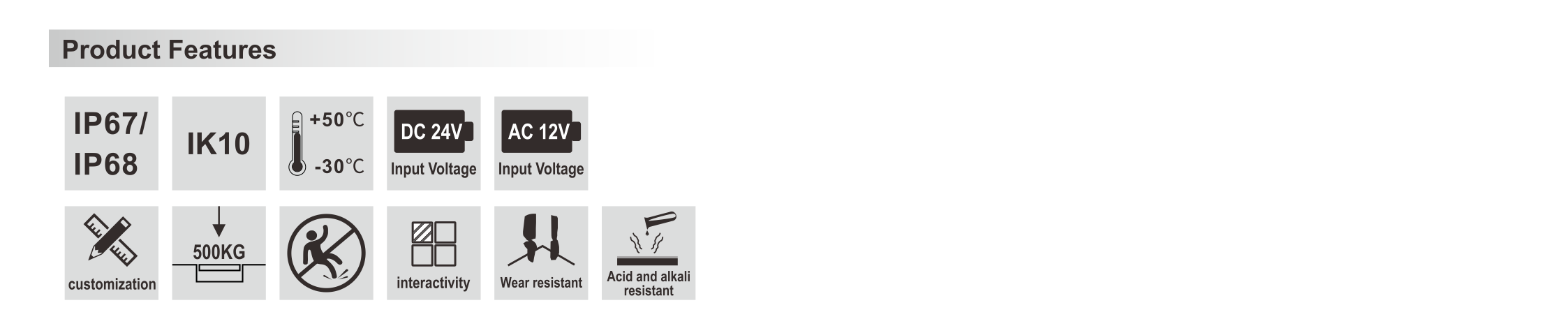 Strip Marbling LED Brick - LED brick light - Shone Lighting
