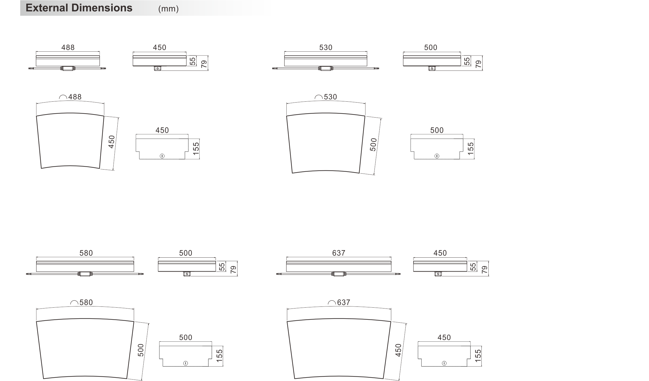 Sector LED Brick - LED brick light - Shone Lighting