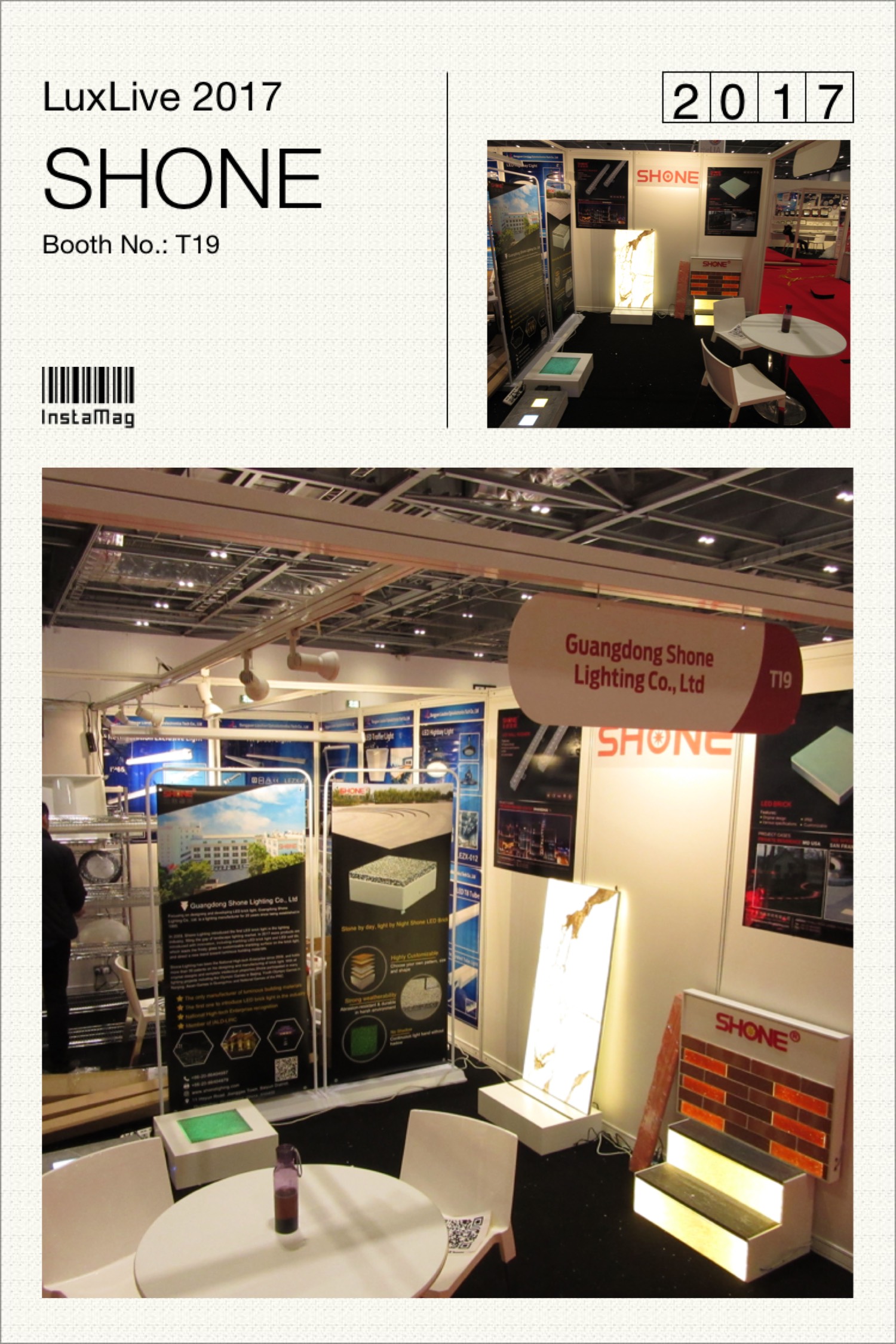LED发光建材 - 英国国际照明展（LuxLive 2017）- 先朗照明
