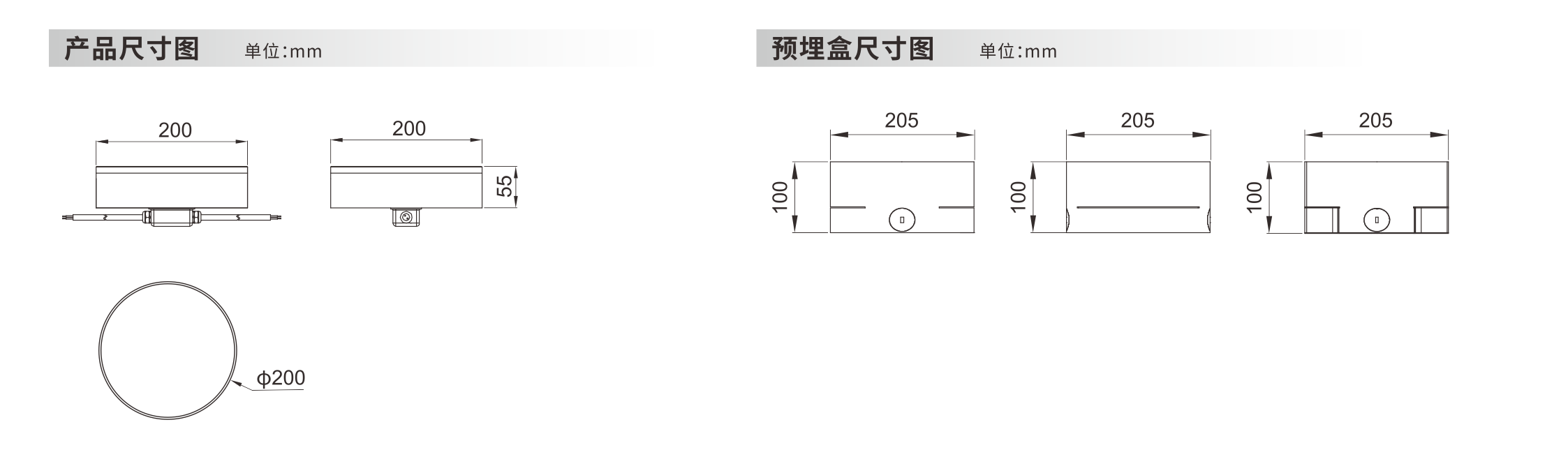 发光砖 φ200x55mm - 广东先朗照明有限公司