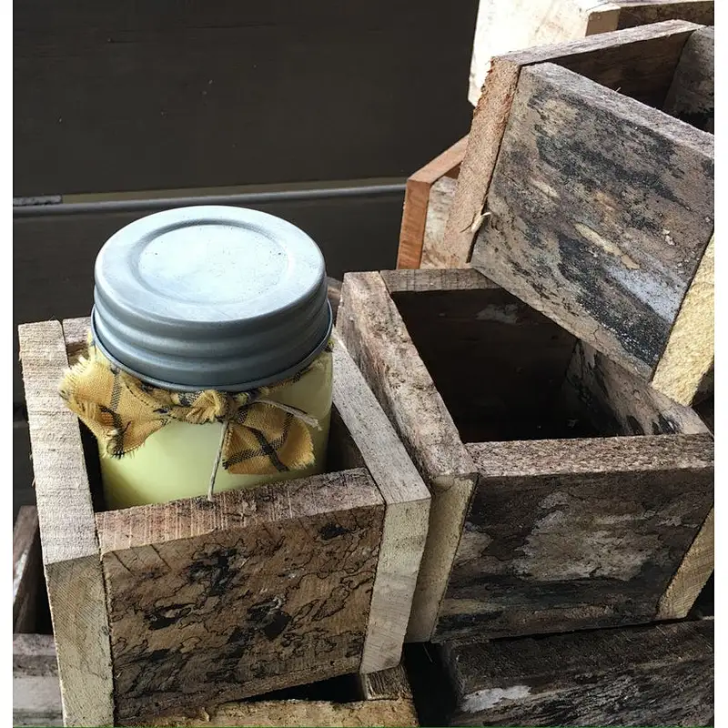 10 small wooden boxes to use as bathroom country decor, country wedding decor, wood planter box,