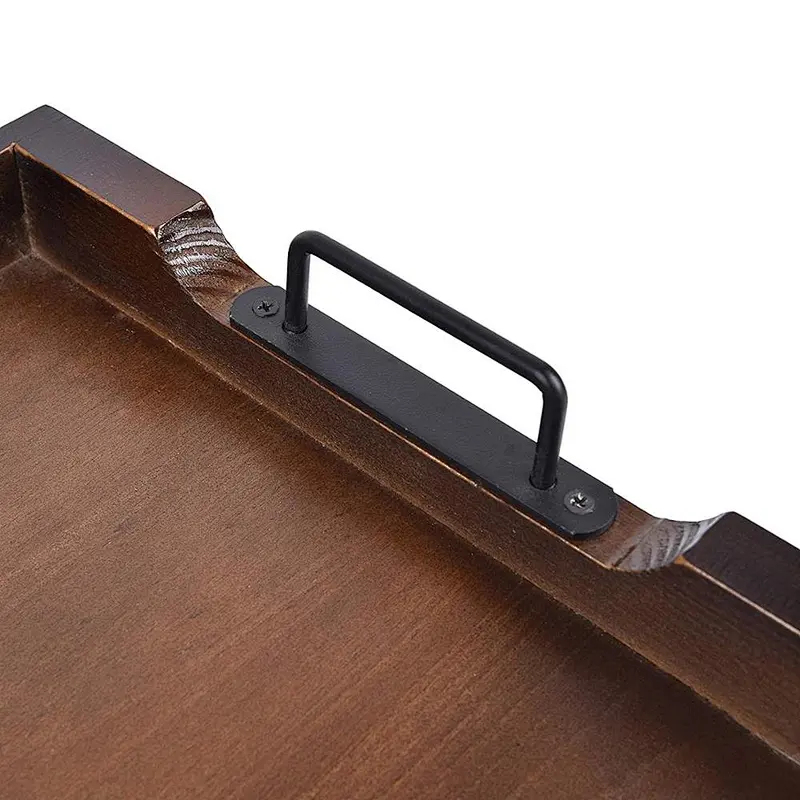 Wooden tray rustic tray Wooden Serving Trays Wooden Trays For Decoration Wood Dinner Plate Tray Bread