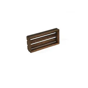 Antique Storage Box Small Dark Wooden Crate