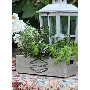Custom Wood Box For Herbs Window Box  Small Wooden Boxes For Flowers Farmhouse Wooden Box