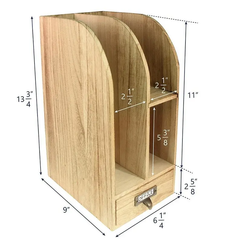 Wooden organizer boxes for crafts.Wooden Desk Organizer For Desktop Accessories