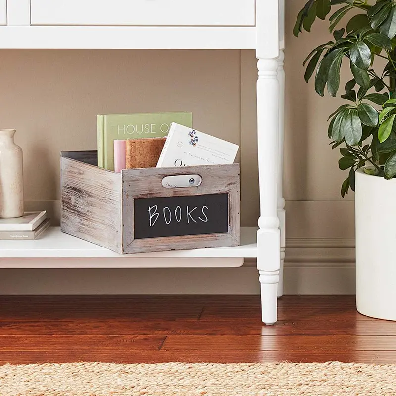 Decorative Crate Gray Home Decor Accessories