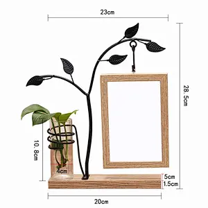 Wooden Double Sided Photo Frames for Table Home Christmas Wedding Decoration