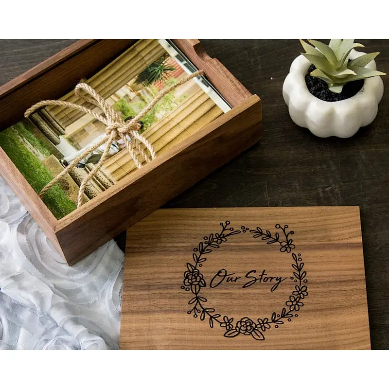 Wood Memory Box for 4x6