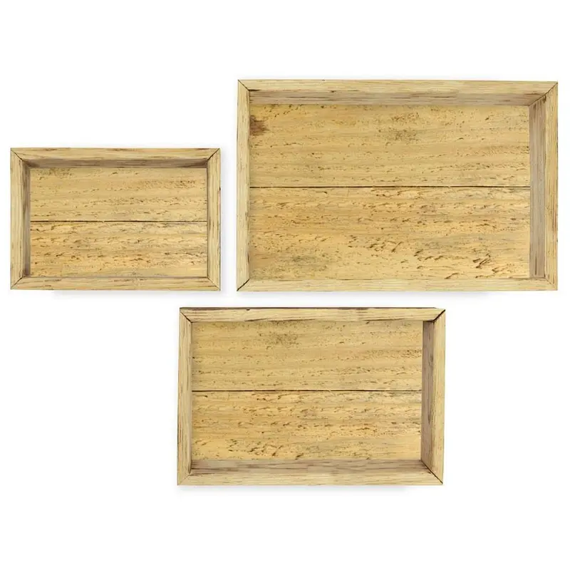 Wood Organizer Trays-The Gray Barn  Rectangle Vintage Farmhouse Shadow Box Shabby Chic Wood Serving Tray