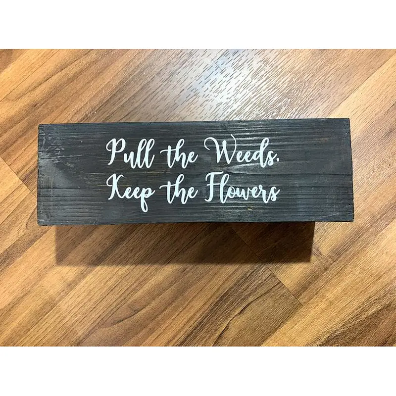 Personalized rectangular wooden box  rustic