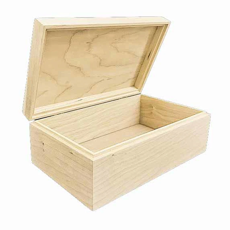 Wood Box with Hinges