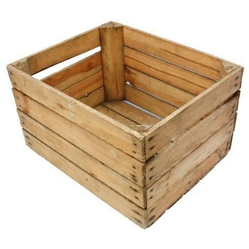 EUROPEAN APPLE CRATE - Vintage Wooden Apple Crate, Rustic Wood Box, Wedding Decor, 2020