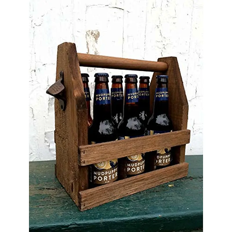 Christmas Rustic Bottle Carrier