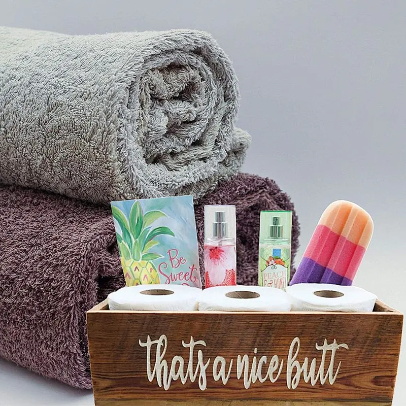 Rustic Bathroom Decor Box