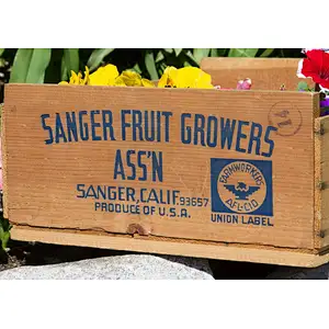 Vintage Wooden Fruit Crate Old fashioned Shipping Crate Wood Storage Box Wooden Trays and Boxes