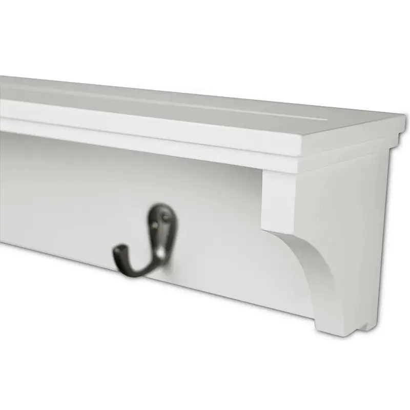 Wall shelf decorations wall shelf bathroom shelf with hooks wall mounted