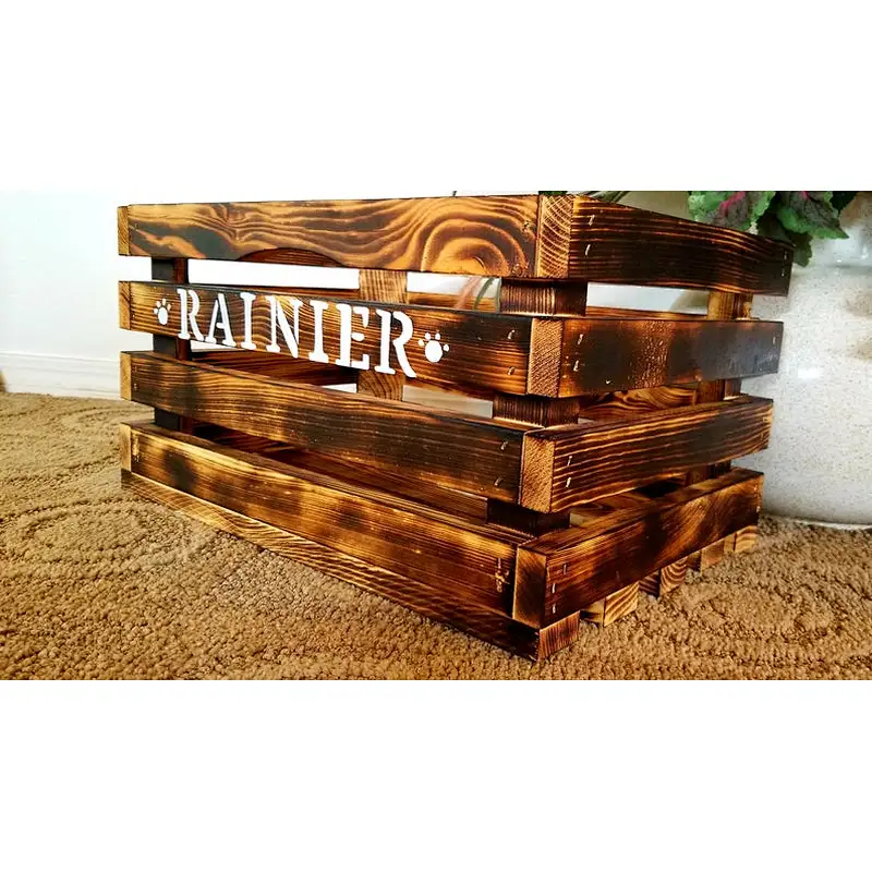 Dog Toy Box Farmhouse Antique Wood Box Pine Wood Blanket Box