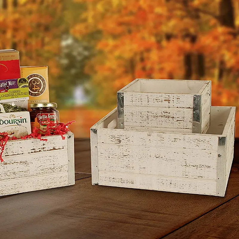 Unfinished Wood Crates Wholesale wooden flower pot wood crate storage