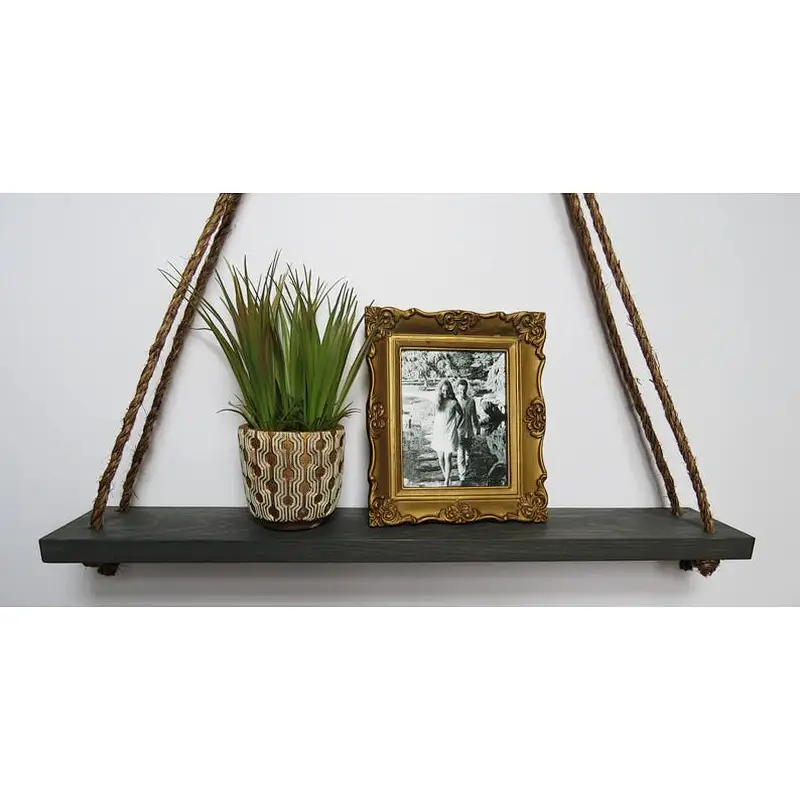 Triangle Hanging Shelf.Wall Decor.Rope Shelf.Knick Knack Shelf Rustic Home Decor.Dorm Room Decor