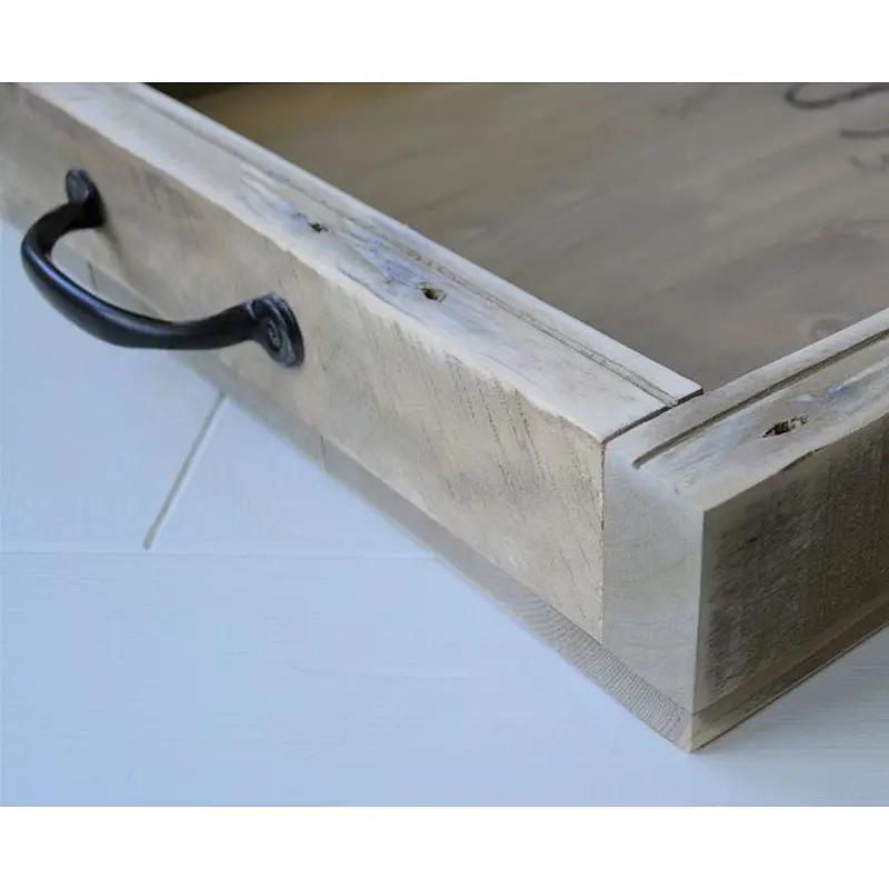 Rustic Wooden Tray with Handles