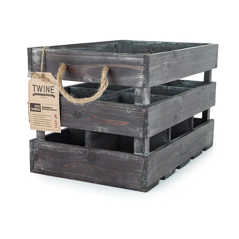 Set of 3 Country Rustic Brown Wood Nesting Boxes/Tabletop Jewelry Storage Containers