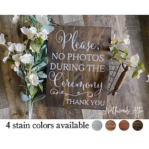 Rustic Wedding Sign Painted On Wood