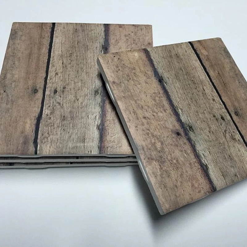 Wood Design Coasters - Wood Decor - Wood Home Decor - Drink Coasters -  Ceramic Coasters -