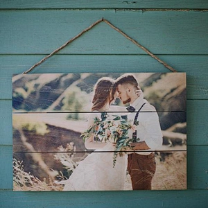 Wood Home Decor Anniversary Gift Custom Photo Pallet  Wall Art