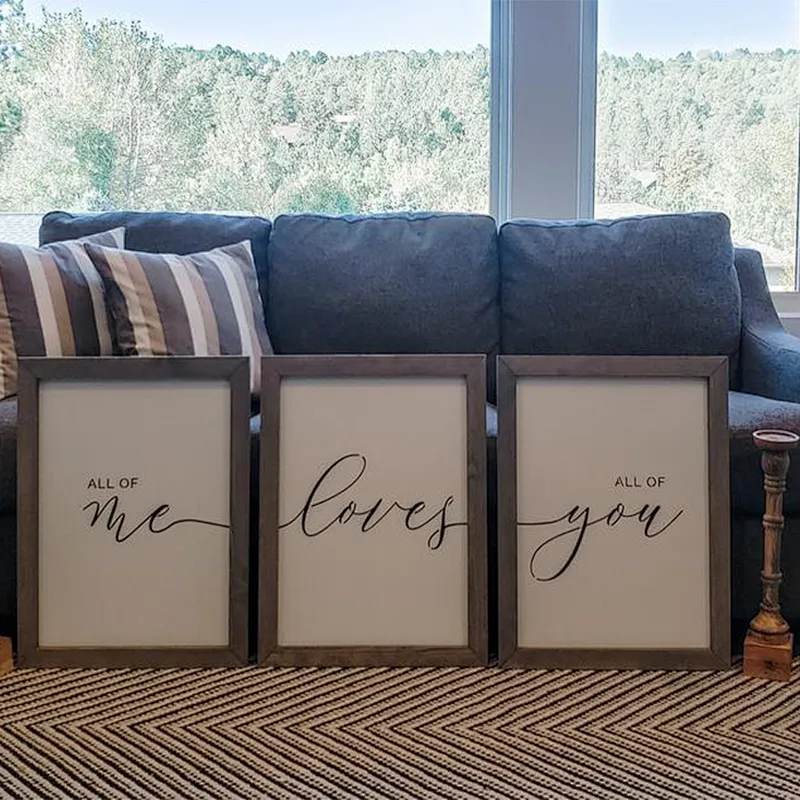 Hot sale Farmhouse Sign Home Decor Gift Custom Sign Custom Living Room Gallery Wall Signs