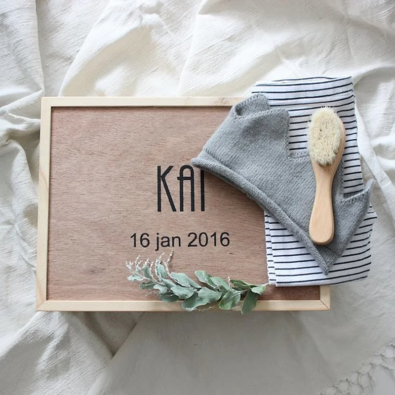 2020 Keepsake Box Personalized Name Date Baby Storage Box