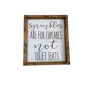 Rustic Blank wood sign unfinished wood sign supplies make your own Kids Bathroom Sign
