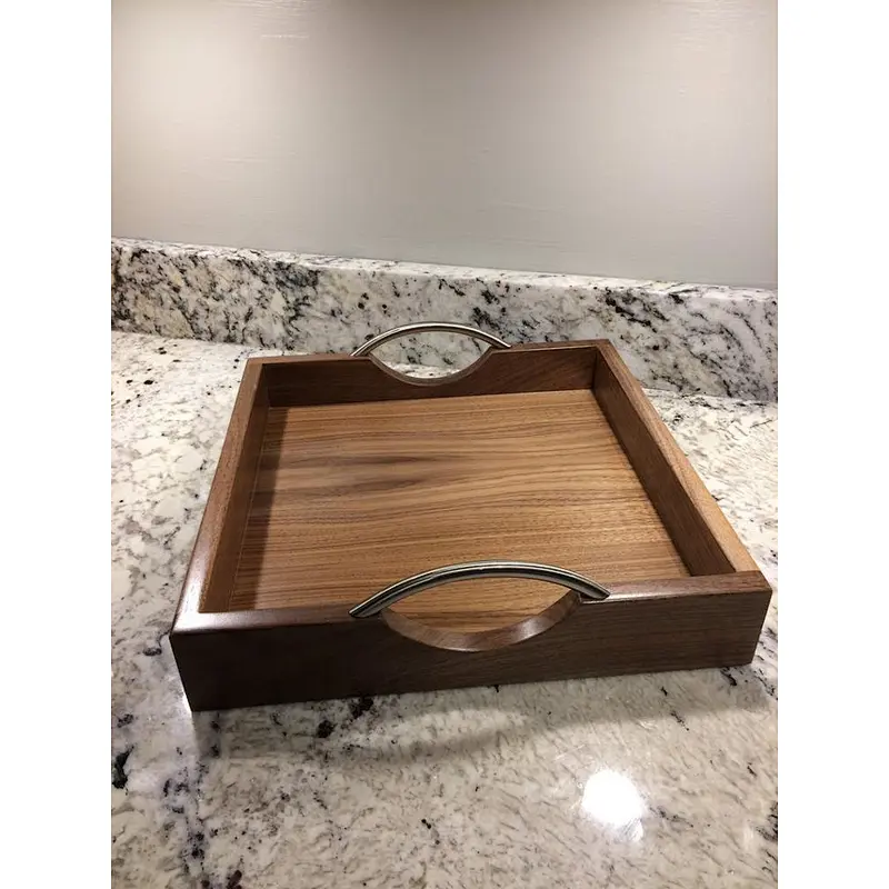 Wooden serving tray wooden tray for food