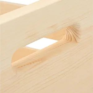 Fruit Vegetable Wood Storage Wood Crate (2-Pack) For Sale