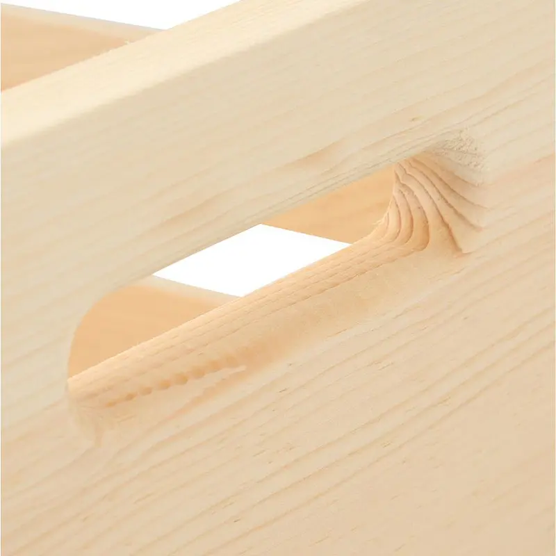 Fruit Vegetable Wood Storage Wood Crate (2-Pack) For Sale